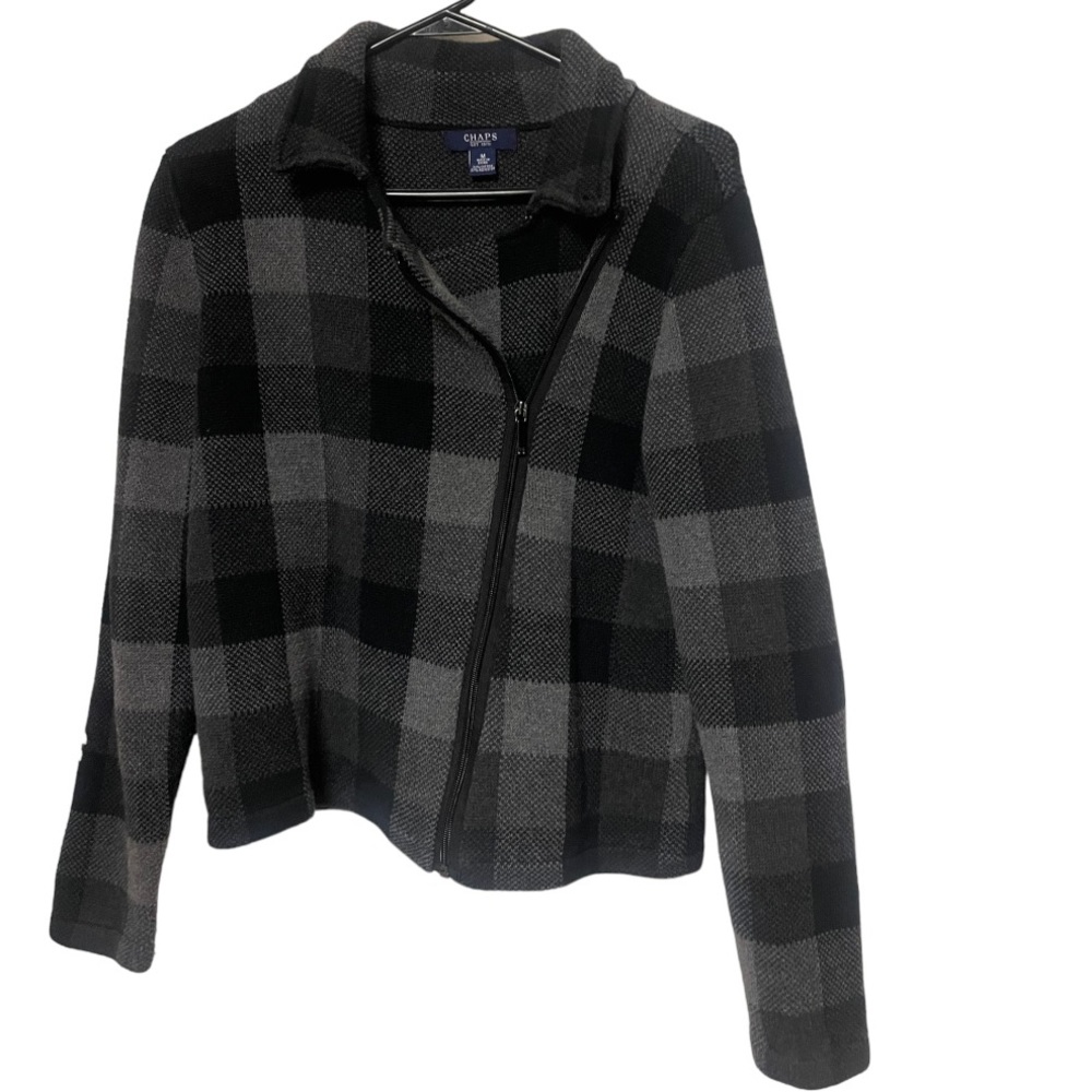 Chaps black and gray jacket